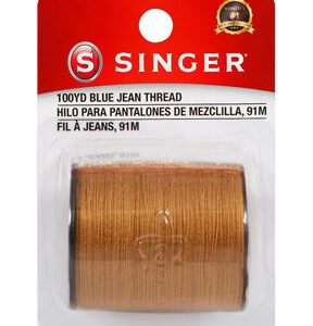 SINGER 100 yds Heavy Duty Denim Jean Thread Old Gold