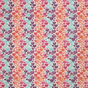 Watercolor Hearts Pink Purple Super Snuggle Flannel Fabric