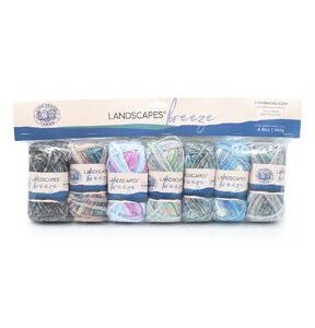 Lion Brand Landscapes Breeze Beach 35yds Worsted Wool Yarn 7 Bundle