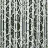 Birch Trees on Green Super Snuggle Flannel Fabric