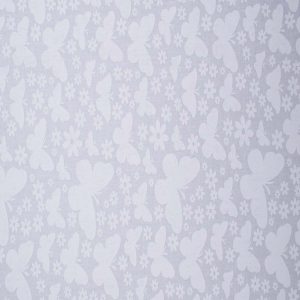 Butterflies on White Cotton Fabric by Quilter s Showcase