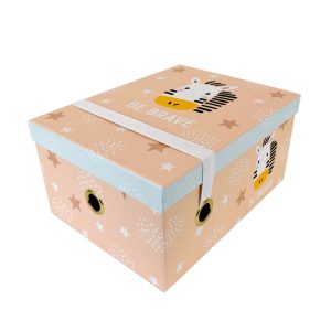 12 Be Brave Rectangle Box With Elastic Closure