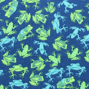 Teal Tree Frogs Super Snuggle Flannel Fabric