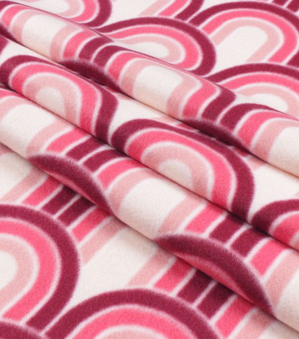 Packed Rainbows Blizzard Fleece Fabric - Image 2