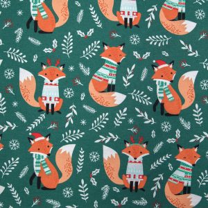 Super Snuggle Fox In Sweater Flannel Fabric