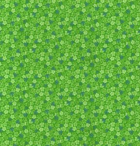 Green Floral Cotton Fabric by Keepsake Calico