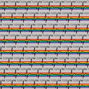 Pink Floyd Rainbow Arch Cotton Fabric