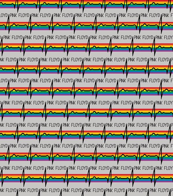Pink Floyd Rainbow Arch Cotton Fabric