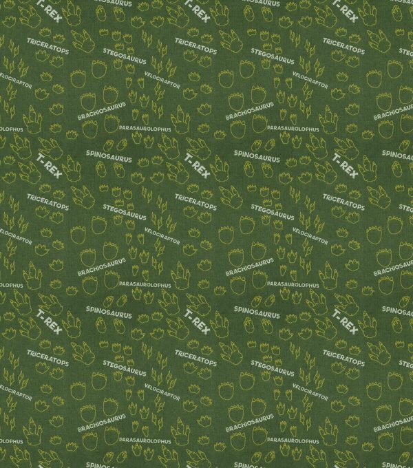 Dino Footprints Super Snuggle Flannel Fabric