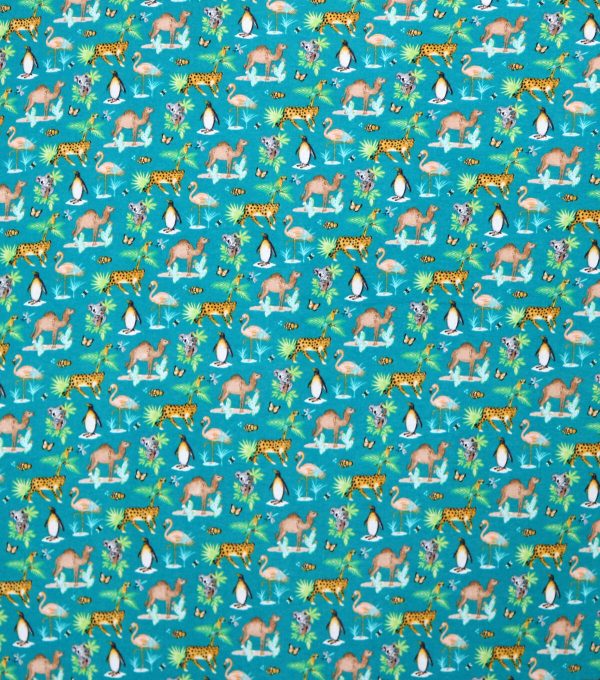 Super Snuggle Flannel Fabric Animals Multi - Image 2