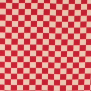 Blizzard Prints Come Together Red Checker Fleece Fabric