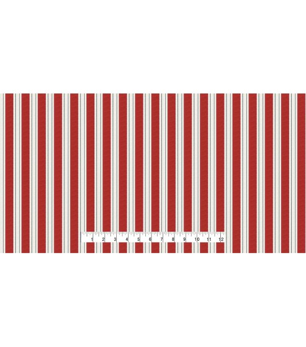 Stripe Red 108 Wide Flannel Fabric - Image 4
