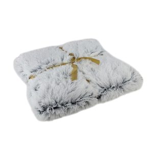 Northlight White Contemporary Rectangular Throw Blanket 55 x 62