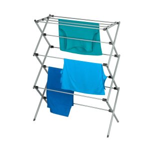 Honey Can Do 29 x 42 Gray 3 Tier Folding Accordion Clothes Drying Rack - 1