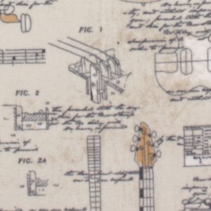 Songwriting Guitar Anti Pill Fleece Fabric
