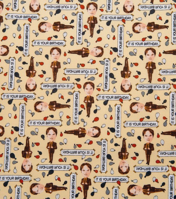 The Office Dwight Balloons Cotton Fabric - Image 2
