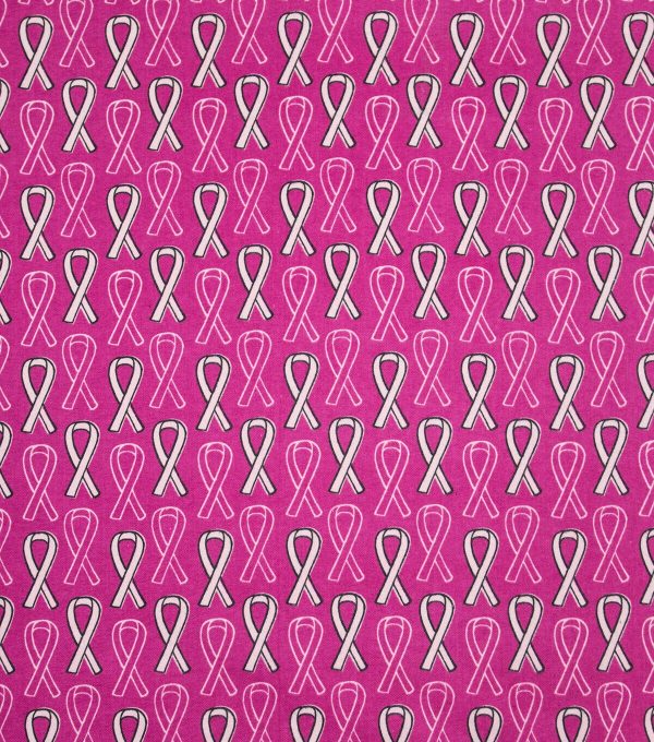 Breast Cancer Awareness Super Snuggle Pink Ribbon Flannel Fabric - Image 2