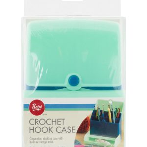 Boye Hard Plastic Crochet Hook Case with Storage Compartment