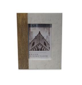 4 x 6 Marble   Wood Tabletop Picture Frame by Place   Time