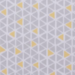 Blizzard Fleece Fabric Yellow and Gray Geo