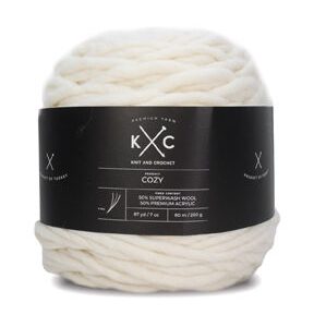 Cozy 87.5yds Super Bulky Wool Blend Yarn by K+C