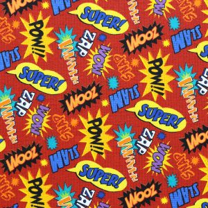 Comic Book Words Super Snuggle Flannel Fabric