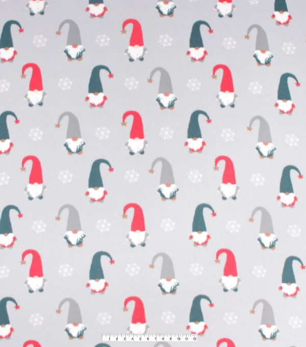 Simple Gnomes Blizzard Prints Fleece Fabric - Image 4