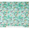 Novelty Cotton Fabric Surfing Dogs