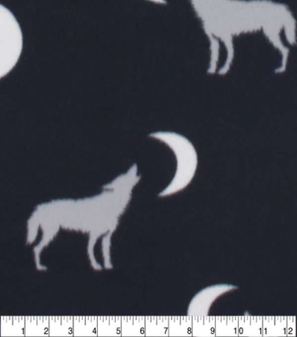 Wolves Blizzard Prints Fleece Fabric - Image 3
