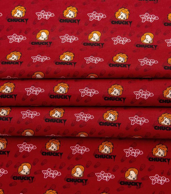 Chucky Batteries Included Cotton Fabric - Image 3