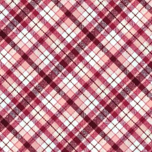 Dusty Pink Bias Plaid Super Snuggle Flannel Fabric