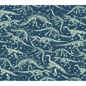 Dino Bones Super Snuggle Flannel Fabric