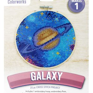 Leisure Arts 6 Galaxy Cross Stitch Kit