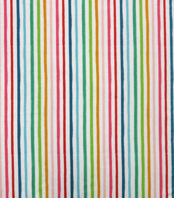 Rainbow Stripe Super Snuggle Flannel Fabric - Image 2