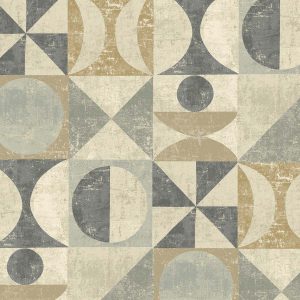 Surface Style 20.5  x 18  Pewter Take Form Peel   Stick Wallpaper