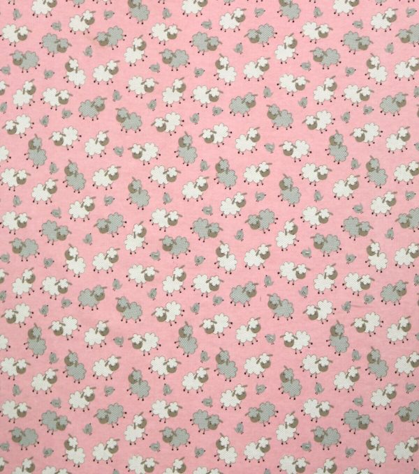 Pink Sheep Super Snuggle Flannel Fabric - Image 2