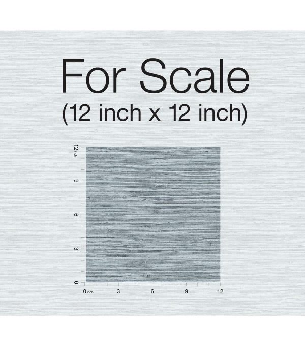 RoomMates Faux Grasscloth Peelable Wallpaper Blue - Image 10