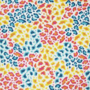 Multiple Cheetah Skin Anti Pill Fleece Fabric