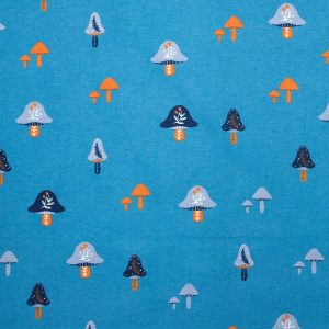 Super Snuggle Folk Mushrooms Flannel Fabric
