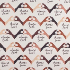 Choose Love Blizzard Fleece Fabric