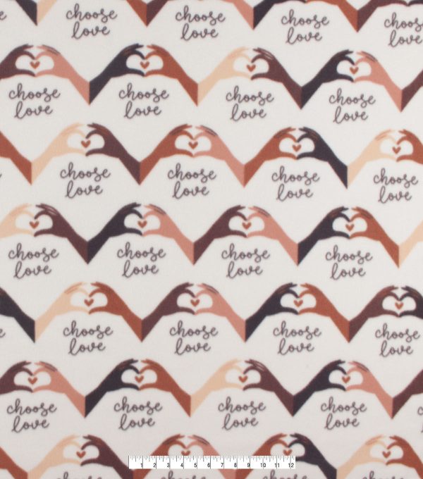 Choose Love Blizzard Fleece Fabric