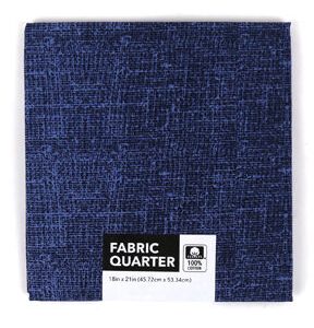 18 x 20 Navy Texture Cotton Fabric Quarter 1pc by Keepsake Calico