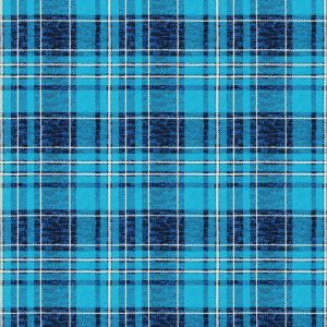 Blue Distressed Plaid Super Snuggle Flannel Fabric