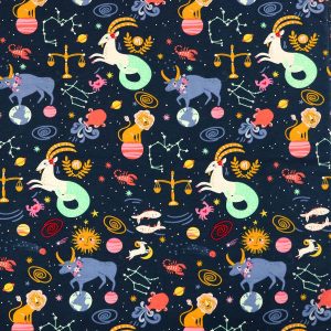 Multicolor Animals In Constellations Super Snuggle Flannel Fabric