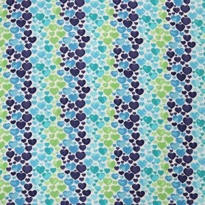 Watercolor Hearts Blue Purple Super Snuggle Flannel Fabric
