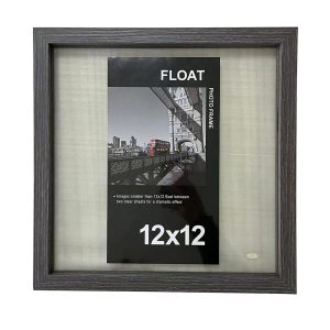 Innovative Home Creations 12 x 12 Gray Wood Float Frame