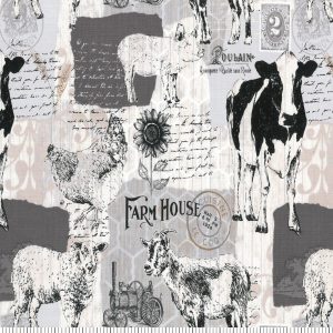 Novelty Cotton Fabric Farmhouse Patch