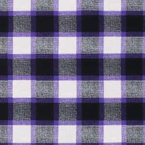 Purple Black Textured Check Super Snuggle Flannel Fabric
