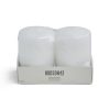 3 x 4 Unscented White Pillar Candles 2pk by Hudson 43