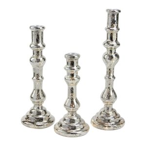 Northlight 3ct LED Silver Candle Holders
